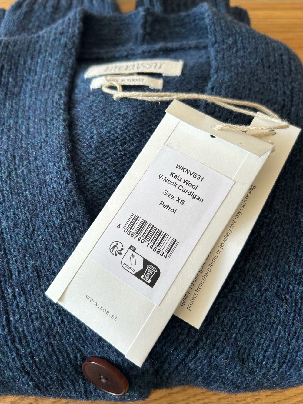 TOAST Kala Wool V-Neck Cardigan - Picture 4 of 4